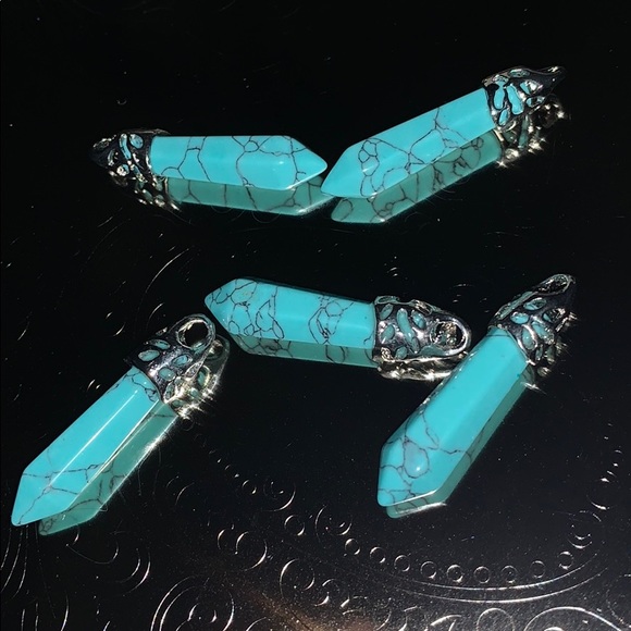 NWT  Hand Picked Hand Crafted Turquoise Charms - Picture 4 of 4